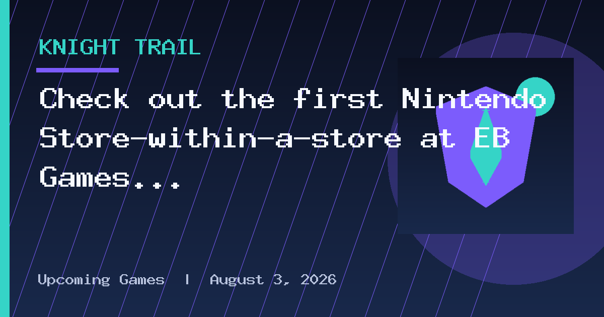 Check out the first Nintendo Store-within-a-store at EB Games in Toronto