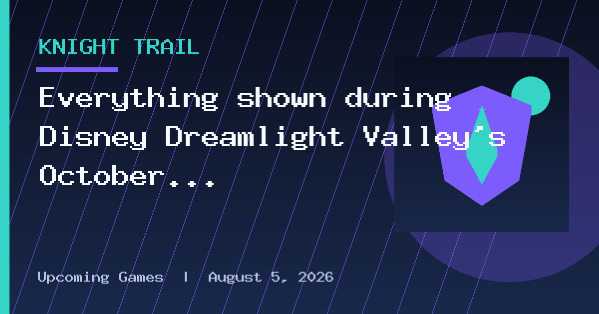 Everything shown during Disney Dreamlight Valley’s October 2026 Showcase