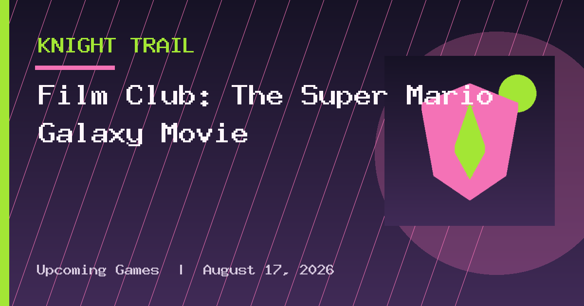 Film Club: The Super Mario Galaxy Movie