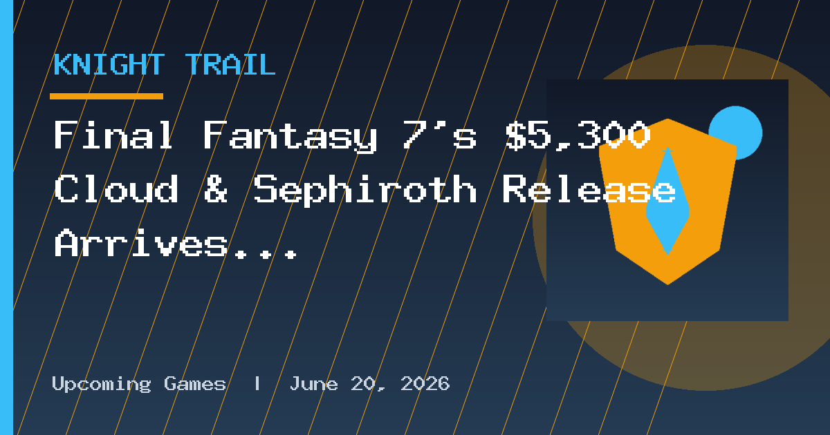 Final Fantasy 7's $5,300 Cloud & Sephiroth Release Arrives This October