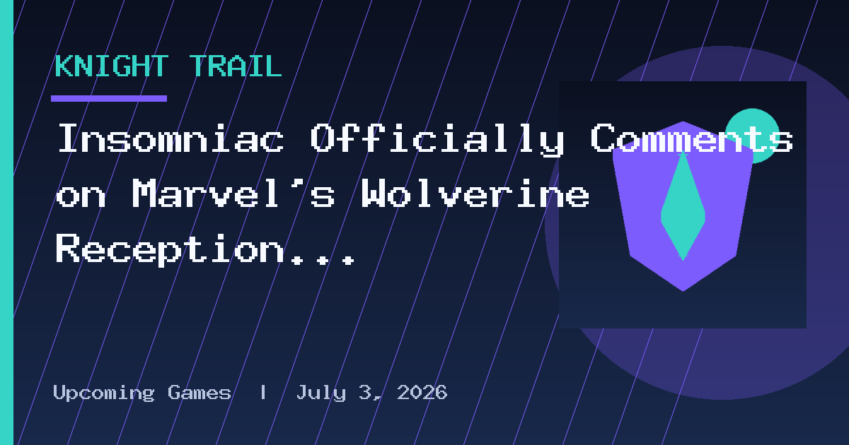 Insomniac Officially Comments on Marvel's Wolverine Reception