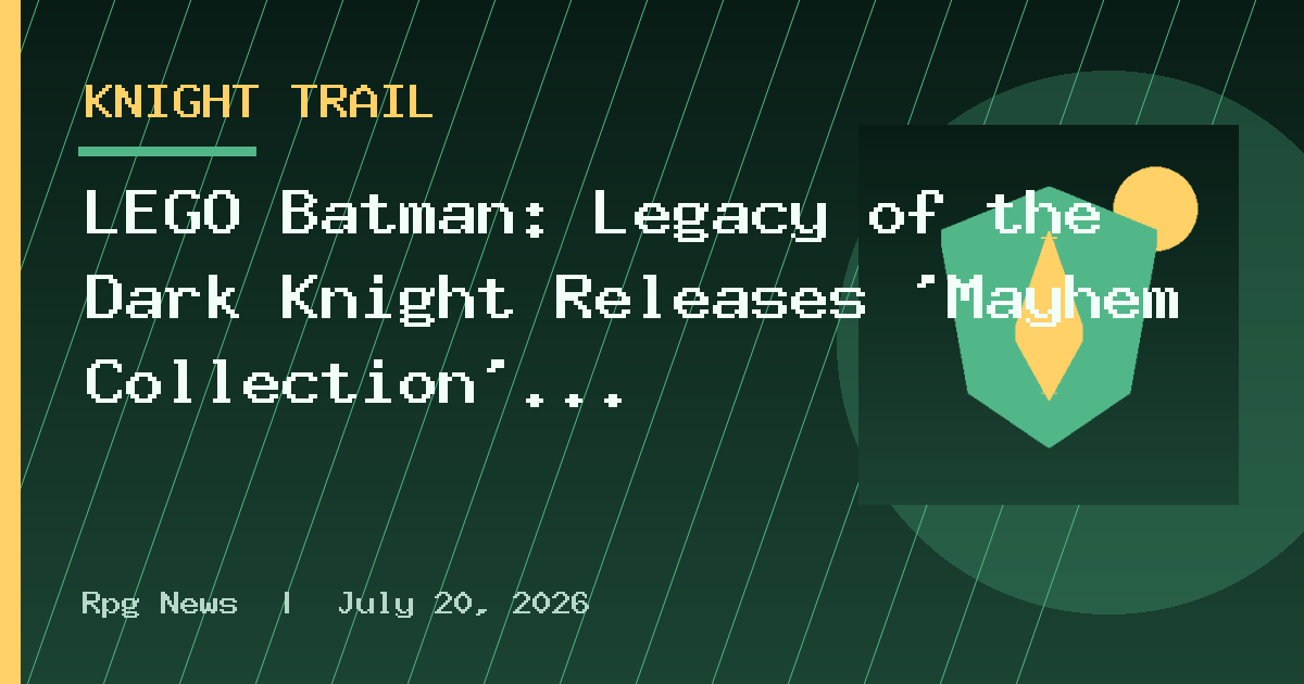 LEGO Batman: Legacy of the Dark Knight Releases 'Mayhem Collection' DLC