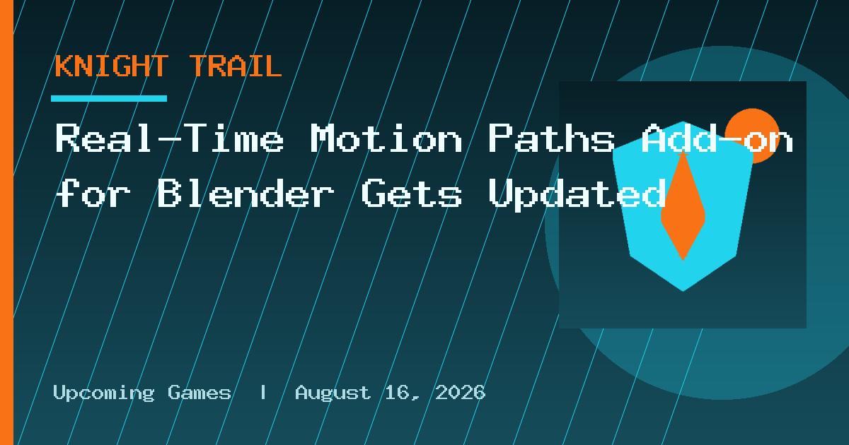 Real-Time Motion Paths Add-on for Blender Gets Updated