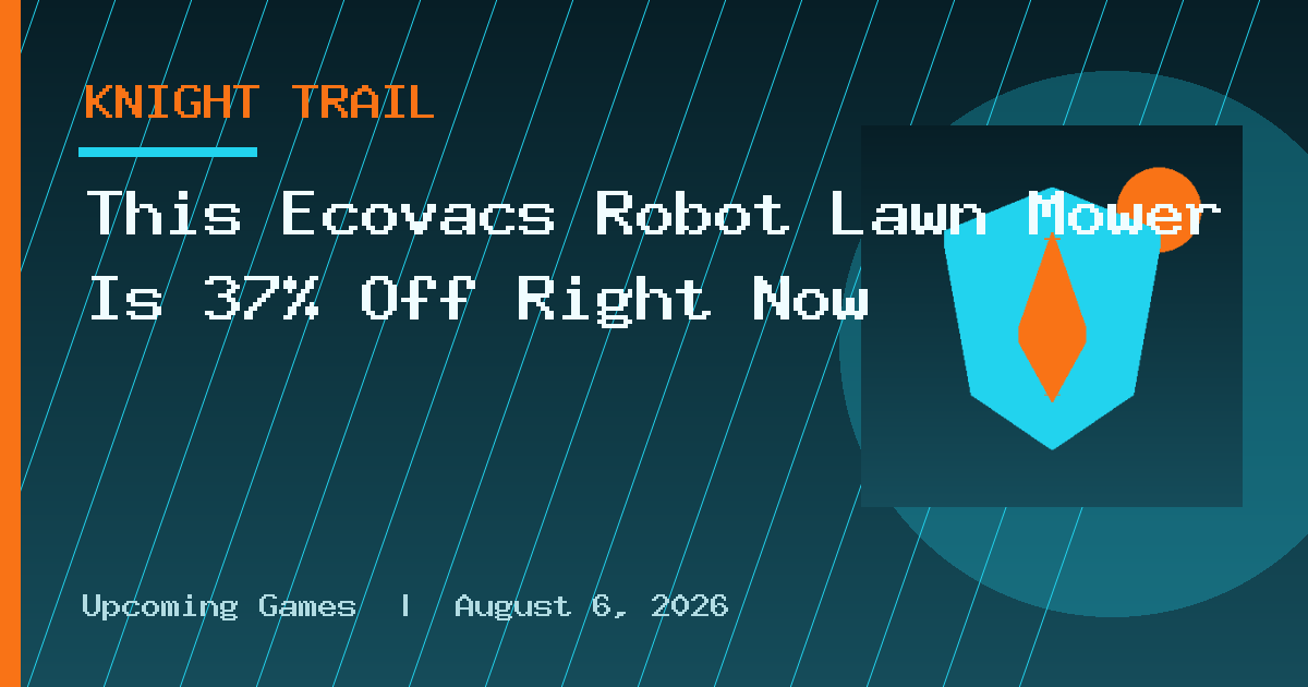 This Ecovacs Robot Lawn Mower Is 37% Off Right Now